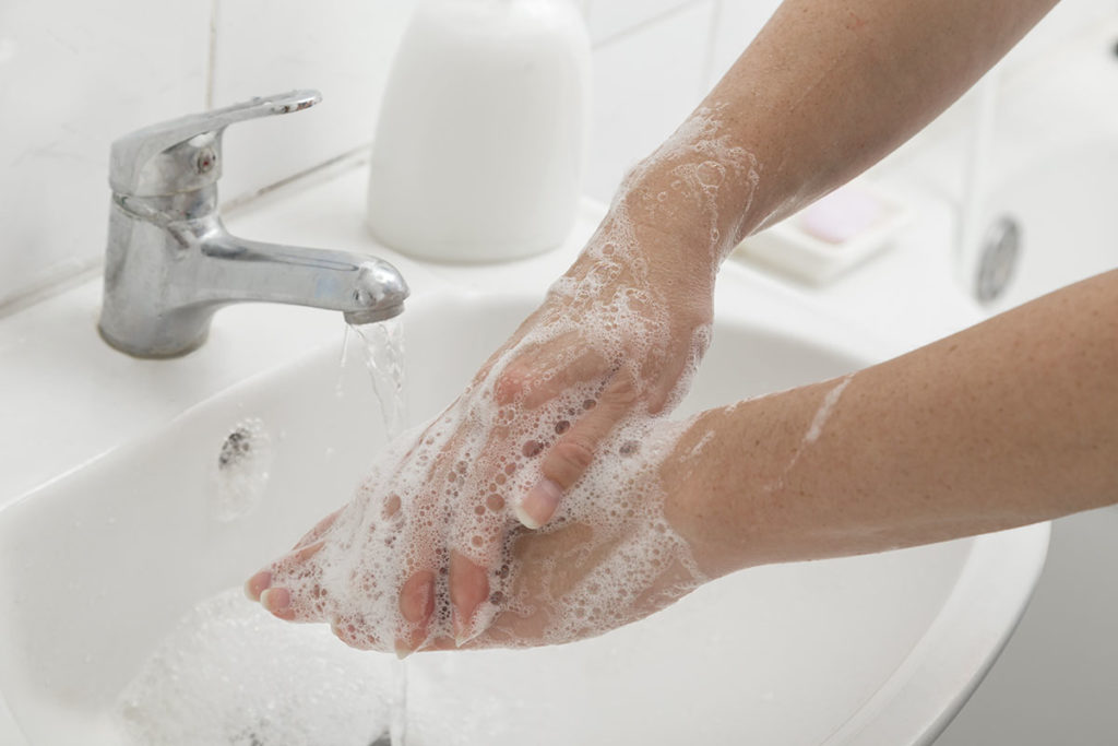 Healthy hand-washing habits